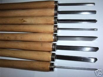 8pc Professional Wood Lathe Chisel Turning Set