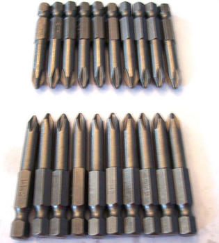 20 ENKAY 2 PHILLIPS #2 SCREW BITS MAGNETIC TIPS ROUND SHAFT PH2