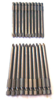 20 ENKAY 3-1/2 PHILLIPS #2 SCREW DRIVER BITS MAGNETIC TIPS ROUND SHAFT PH2