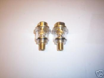 2 BRASS AUTOMATIC AIR LINE OILERS FOR AIR TOOLS