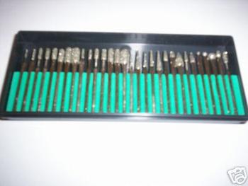 30pc DIAMOND BURR BIT SET FITS DREMEL TOOL 150 GRIT