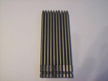 10 SQUARE 6 #2 ROBERTSON POWER DRILL SCREW DRIVER BITS