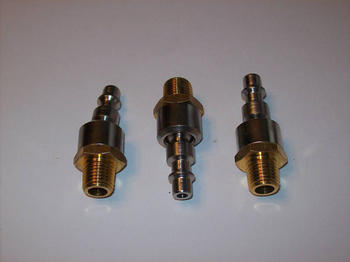 3 SWIVEL QUICK CHANGE AIR COUPLER FITTINGS 1/4 NPT MALE