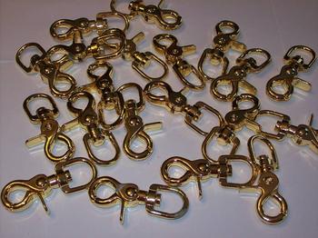 20pcs 5/8 TRIGGER SWIVEL SNAPS ALLOY STEEL BRASS CZTS5