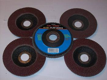 5 4-1/2 ANGLE GRINDER SANDING FLAP DISC 60 GRIT