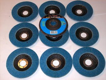 10 4-1/2 ANGLE GRINDER FLAP DISCS 40 GRIT ZIRCONIA