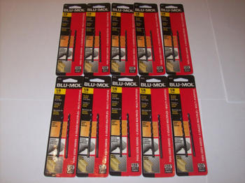 20 BLU-MOL DRILL BITS METAL/WOOD 135 SPLIT POINT 1/8