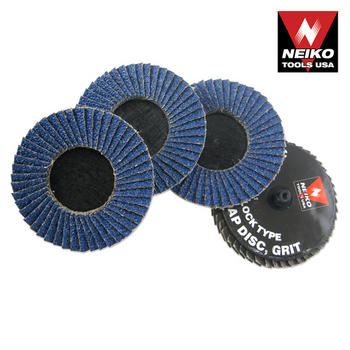 20 NEIKO 2 ROLOC SANDING FLAP DISCS ZIRCONIA 80 GRIT