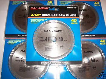 5 CALHAWK 4-1/2 CORDLESS CIRCULAR SAW BLADE 40T CARBIDE