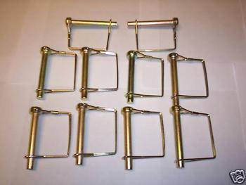 10 3 SQUARE CANOPY PTO TRAILER RECEIVER PINS 1/4