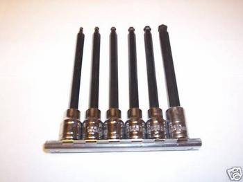 6pc EXTRA LONG BALL POINT HEX ALLEN SOCKET SET METRIC