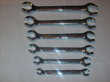 6pc CALHAWK PROFESSIONAL FLARE NUT LINE WRENCH SET SAE