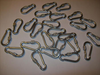 25 SNAP HOOKS WITH QUICK LINK LOCK 1/4 350lb CZCSH1/4
