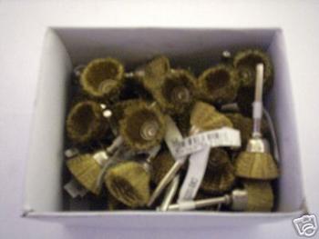 36 BRASS CUP WIRE BRUSH 3/4 FITS DREMEL CMB1000SP