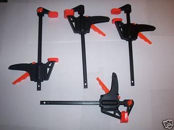 4pc 7-1/2 QUICK RATCHETING BAR CLAMP/SPREADERS 4 JAW