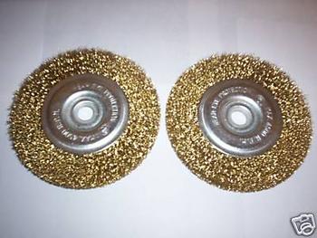 2pcs 4-1/2 CRIMPED STEEL WIRE WHEELS FOR ANGLE GRINDER