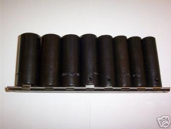 9pc 1/2 DRIVE DEEP AIR IMPACT SOCKET SET METRIC