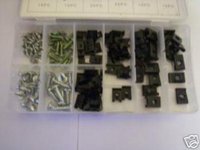 170pc FENDER CLIP U-CLIPS & SCREW FASTENER ASSORTMENT