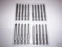 20 IIT 3 PHILLIPS & FLAT POWER DRILL SCREW DRIVER BITS