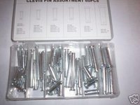 60pc CLEVIS PIN ASSORTMENT SET 21 DIFFERENT SIZES