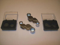 2 DUAL LENSE JEWELERS LOUPES LOOP MAGNIFIER 10X 20X