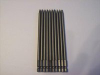 10 SQUARE 6 #2 ROBERTSON POWER DRILL SCREW DRIVER BITS