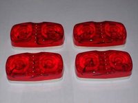 4 RED 2 x 4 TRAILER LIGHTS SIDE MARKER TURN SIGNAL