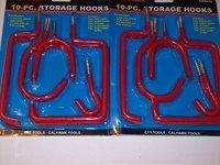 20 BIKE LADDER STORAGE HOOKS SHED GARAGE SCREW PVC