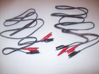 2 7 FT TEST LEAD SETS ALLIGATOR CLIP WIRE 18 GAUGE UL