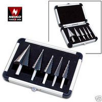 5pc NEIKO USA STEP UNI DRILL BIT SET METRIC 4mm-35mm