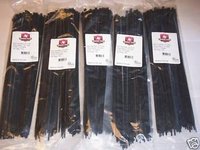 500 14 BLACK NYLON WIRE CABLE ZIP TIES MADE IN USA