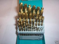 29pc ILLINOIS INDUSTRIAL TITANIUM DRILL BIT SET HSS