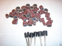 51pc SANDING DRUM DISC SLEEVES W/MANDRELS FITS DREMEL