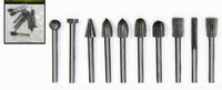 10pc ALLOY STEEL BURR SET FITS DREMEL RA8111