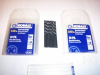 20 KOBALT BLACK OXIDE DRILL BITS 3/32