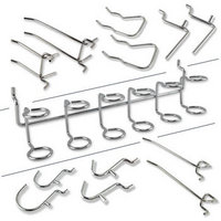 50PC PEG BOARD HOOK TOOL ORGANIZER ASSORTMENT