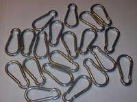 20 SNAP HOOK CARABINERS 5/16 500lb STRENGTH CZCSH5