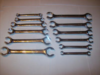 12pc CALHAWK PRO FLARE NUT LINE WRENCH SET SAE & METRIC