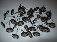 36 STEEL WIRE BRUSH WHEELS 1 FITS DREMEL LMS10