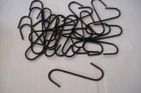 20pcs S HOOKS WITH BLACK METAL 5 PLANT HANGERS