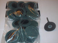 20 IIT 2 ROLOC SURFACE PREP SCOTCH DISCS W/MANDREL FINE