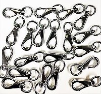 20pcs #2 FAST SWIVEL SNAPS CHROME PLATED ALLOY STEEL CZSS2FS